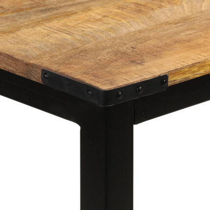 Table à manger Style Industriel en bois de manguier massif 110x60x76 cm {attributes}