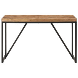 Table à manger Style Industriel en bois massif d'acacia et de manguier 120 x 60 x 76 cm {attributes} 2