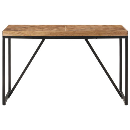 Table à manger Style Industriel en bois massif d'acacia et de manguier 120 x 60 x 76 cm {attributes}