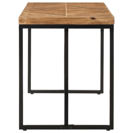 Table à manger Style Industriel en bois massif d'acacia et de manguier 120 x 60 x 76 cm {attributes}