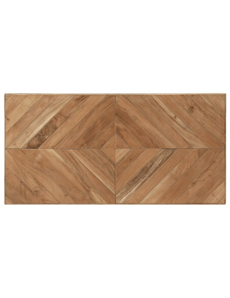 Table à manger Style Industriel en bois massif d'acacia et de manguier 120 x 60 x 76 cm {attributes} Table à manger Style Industriel en bois massif d'acacia et de manguier 120 x 60 x 76 cm {attributes}