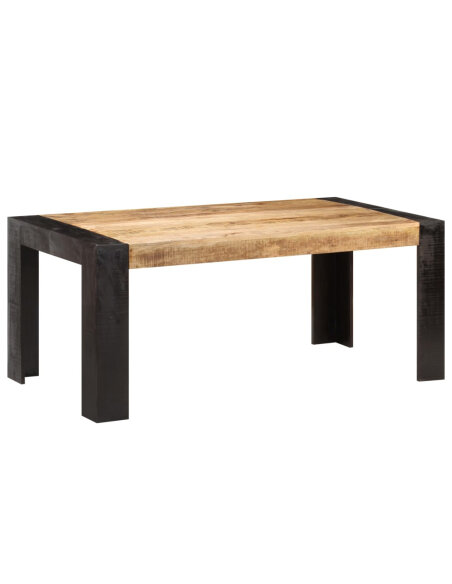 Table salle à manger Style Industriel en bois de manguier massif 180 x 90 x 76 cm {attributes} Table salle à manger Style Industriel en bois de manguier massif 180 x 90 x 76 cm {attributes}