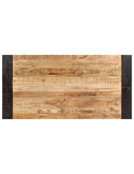 Table salle à manger Style Industriel en bois de manguier massif 180 x 90 x 76 cm {attributes} Table salle à manger Style Industriel en bois de manguier massif 180 x 90 x 76 cm {attributes}