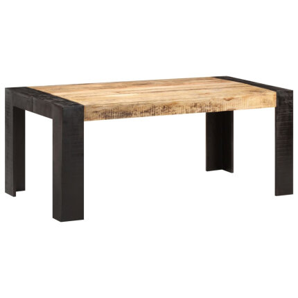 Table salle à manger Style Industriel en bois de manguier massif 180 x 90 x 76 cm {attributes}