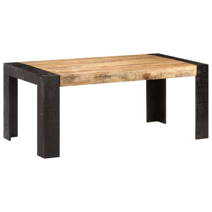 Table salle à manger Style Industriel en bois de manguier massif 180 x 90 x 76 cm {attributes}