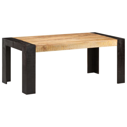 Table salle à manger Style Industriel en bois de manguier massif 180 x 90 x 76 cm {attributes}
