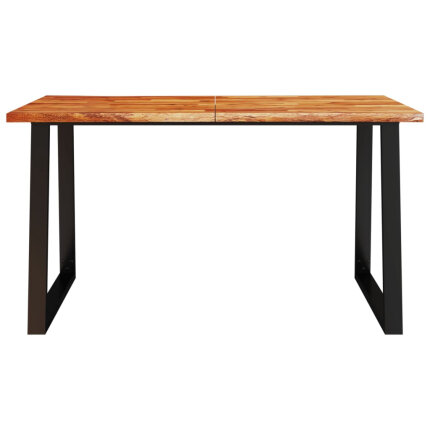 Table à manger Style Industriel en bois d'acacia 140 x 80 x 75 cm {attributes}