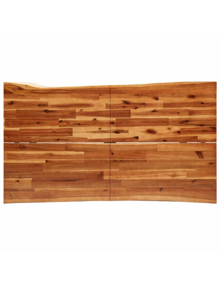 Table à manger Style Industriel en bois d'acacia 140 x 80 x 75 cm {attributes} Table à manger Style Industriel en bois d'acacia 140 x 80 x 75 cm {attributes}
