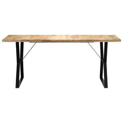 Table à manger Style Industriel en bois de manguier massif 180 x 90 x 76 cm {attributes}