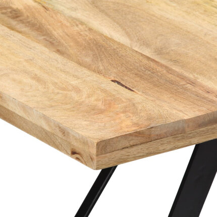 Table à manger Style Industriel en bois de manguier massif 180 x 90 x 76 cm {attributes}