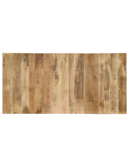 Table à manger Style Industriel en bois de manguier massif 180 x 90 x 76 cm {attributes} Table à manger Style Industriel en bois de manguier massif 180 x 90 x 76 cm {attributes}
