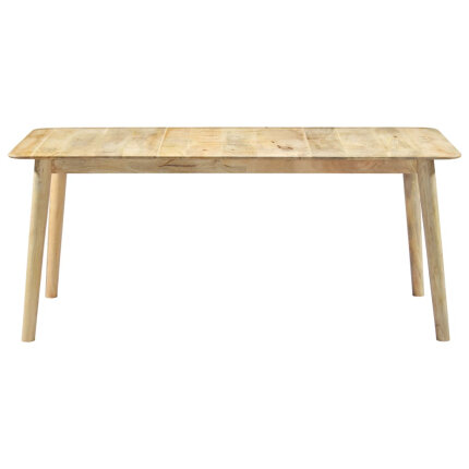 Table de salle à manger Style Scandinave en bois de manguier massif 180 x 90 x 76 cmaa {attributes}