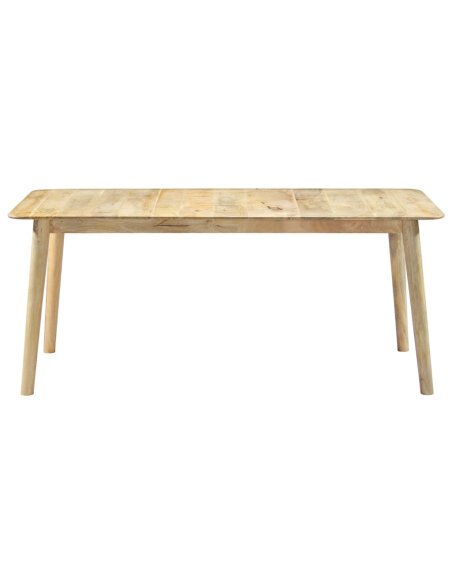 Table de salle à manger Style Scandinave en bois de manguier massif 180 x 90 x 76 cmaa {attributes} Table de salle à manger Style Scandinave en bois de manguier massif 180 x 90 x 76 cmaa {attributes}