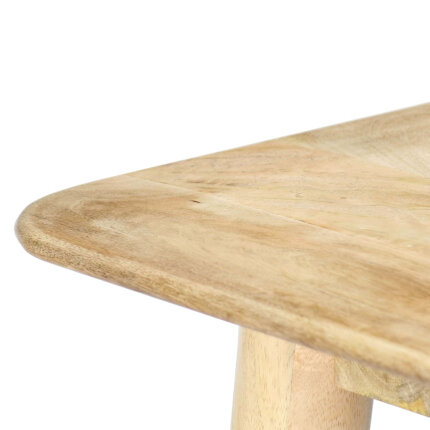 Table de salle à manger Style Scandinave en bois de manguier massif 180 x 90 x 76 cmaa {attributes}