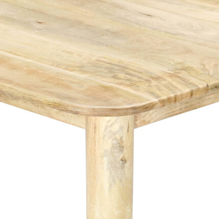 Table de salle à manger Style Scandinave en bois de manguier massif 180 x 90 x 76 cmaa {attributes}