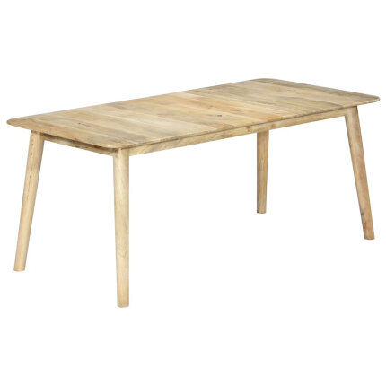 Table de salle à manger Style Scandinave en bois de manguier massif 180 x 90 x 76 cmaa {attributes}