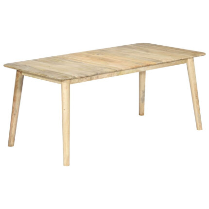 Table de salle à manger Style Scandinave en bois de manguier massif 180 x 90 x 76 cmaa {attributes}