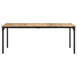 Table salle à manger Style Industriel en bois de manguier 200 x 100 x 76 cm {attributes} 2