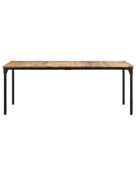 Table salle à manger Style Industriel en bois de manguier 200 x 100 x 76 cm {attributes}