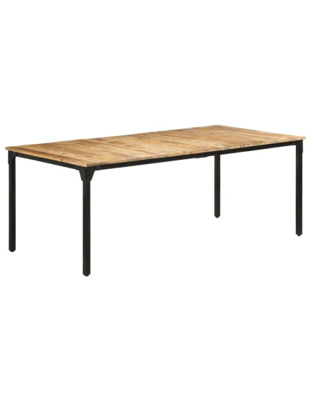 Table salle à manger Style Industriel en bois de manguier 200 x 100 x 76 cm {attributes}