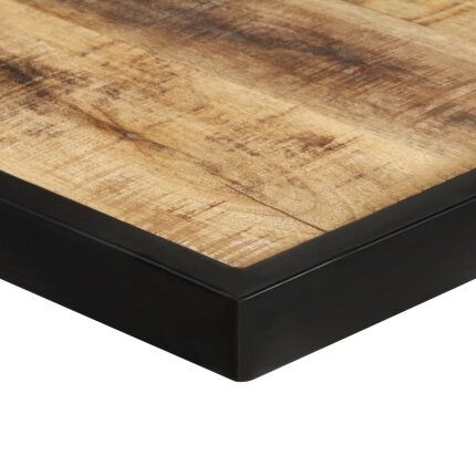 Table salle à manger Style Industriel en bois de manguier brut 180 x 90 x 76 cm {attributes}