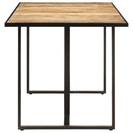 Table à manger Style Industriel en bois de manguier brut 200 x 100 x 76 cm {attributes}