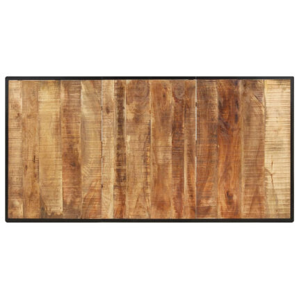 Table à manger Style Industriel en bois de manguier brut 200 x 100 x 76 cm {attributes}