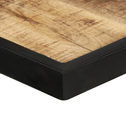 Table à manger Style Industriel en bois de manguier brut 200 x 100 x 76 cm {attributes}