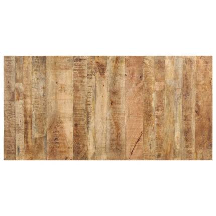 Table salle à manger Style Industriel en bois de manguier brut 160 x 80 x 76 cm {attributes}