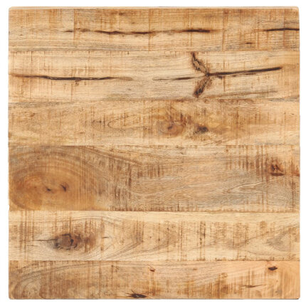 Table de bistro Style Industriel carrée en bois de manguier brut 50 x 50 x 75 cm {attributes}