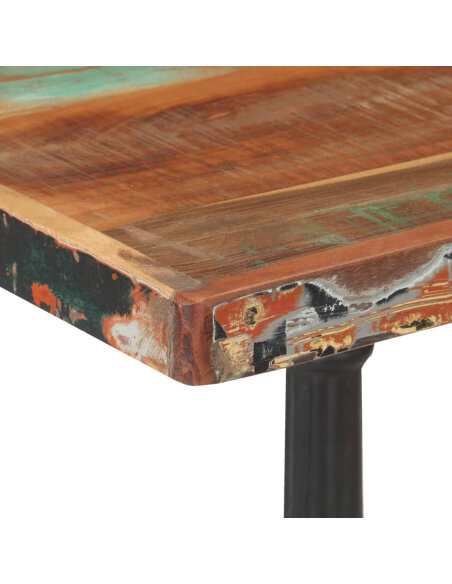 Table de bistro Vintage / Rétro en bois de récupération massif 60x60x76 cmb {attributes} Table de bistro Vintage / Rétro en bois de récupération massif 60x60x76 cmb {attributes}