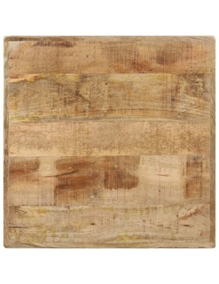 Table de bistro Vintage / Rétro en bois de manguier brut 60x60x77 cmc {attributes} Table de bistro Vintage / Rétro en bois de manguier brut 60x60x77 cmc {attributes}