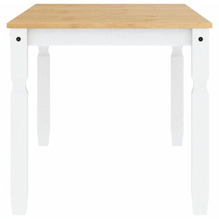 Table à manger style Campagne en bois de pin massif Blanc 160x80x75 cm {attributes}