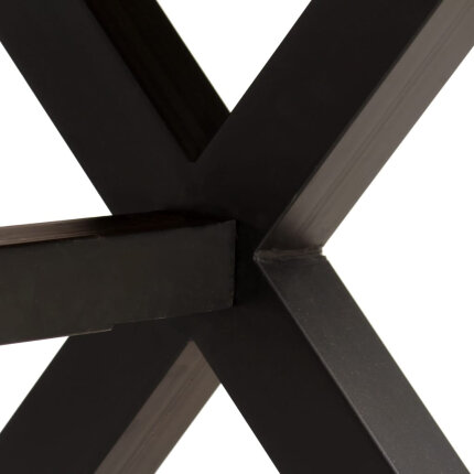 Table à manger Style Industriel en bois massif d'acacia et de manguier 180x90x76 cm {attributes}