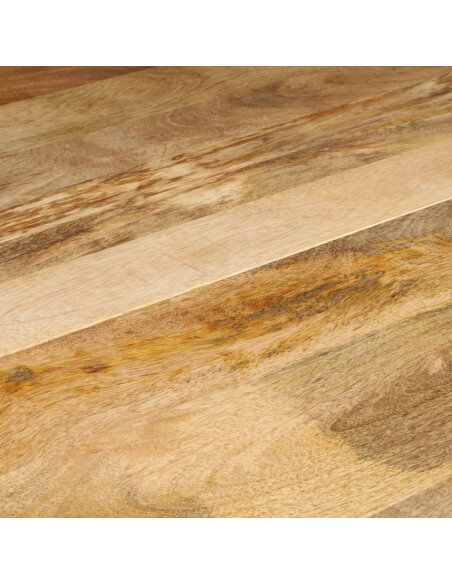 Table à manger Style Industriel en bois de manguier massif Ø 110 x 75 cm {attributes}