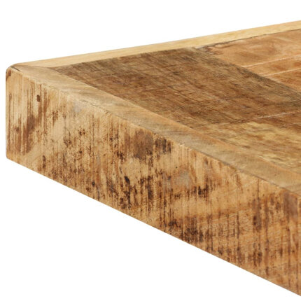 Table à manger Style Industriel en bois de manguier massif brut 160 x 80 x 75 cm {attributes}
