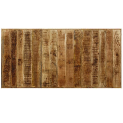 Table à manger Style Industriel en bois de manguier massif et acier 180 x 90 x 76 cm {attributes}