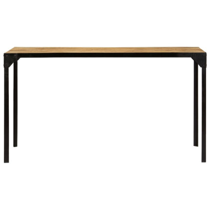 Table à manger Style Industriel en bois de manguier massif 140 x 80 x 76 cm {attributes}