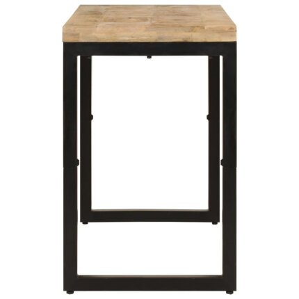 Table à manger Style Industriel en bois de manguier massif 110x50x76 cm {attributes}