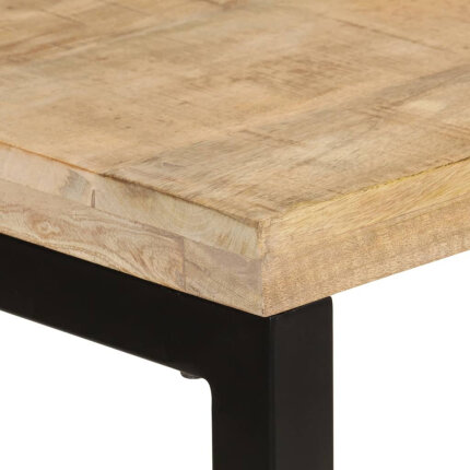 Table à manger Style Industriel en bois de manguier massif 110x50x76 cm {attributes}