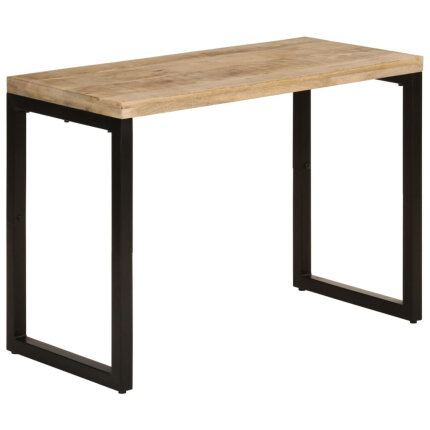 Table à manger Style Industriel en bois de manguier massif 110x50x76 cm {attributes}