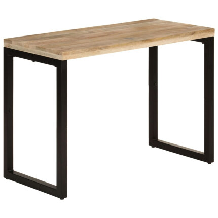 Table à manger Style Industriel en bois de manguier massif 110x50x76 cm {attributes}