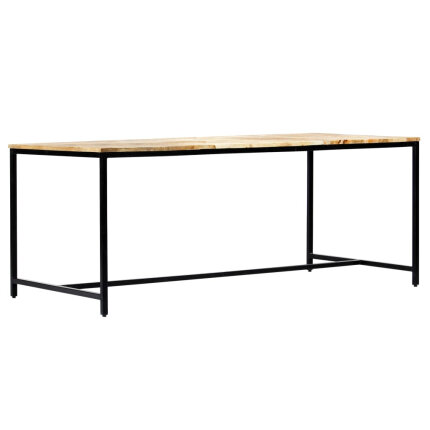 Table à manger Style Industriel en bois de manguier massif brut 180 x 90 x 75 cm {attributes}