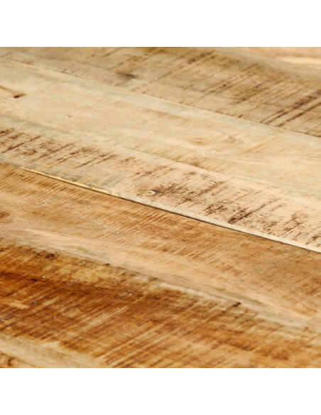 Table à manger Style Industriel en bois de manguier massif brut 180 x 90 x 75 cm {attributes}