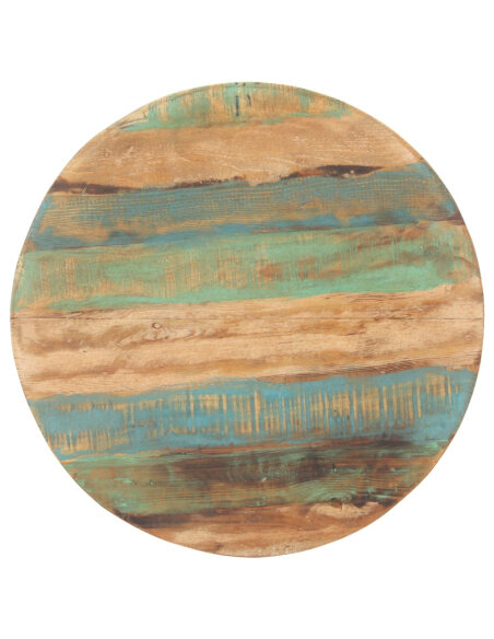 Table salle à manger Style Industriel en bois de récupération massif Multicolore 80 cm {attributes}