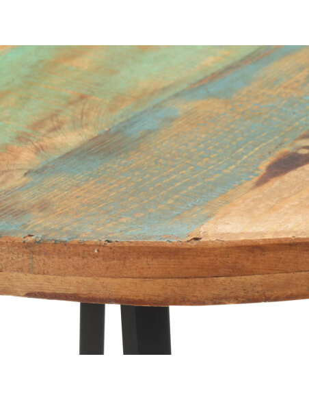 Table salle à manger Style Industriel en bois de récupération massif Multicolore 80 cm {attributes}