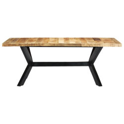 Table salle à manger Style Industriel en bois de manguier 200 x 100 x 75 cm {attributes} 2