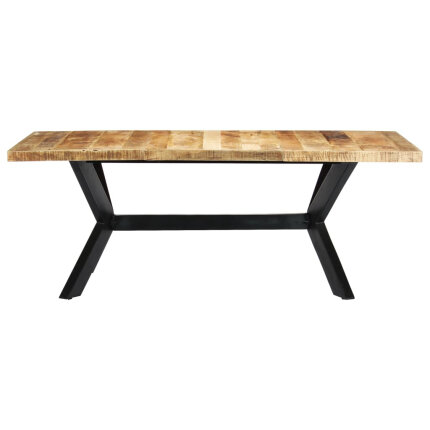 Table salle à manger Style Industriel en bois de manguier 200 x 100 x 75 cm {attributes}