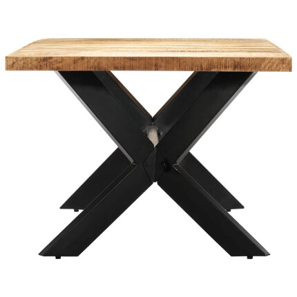 Table salle à manger Style Industriel en bois de manguier 200 x 100 x 75 cm {attributes}
