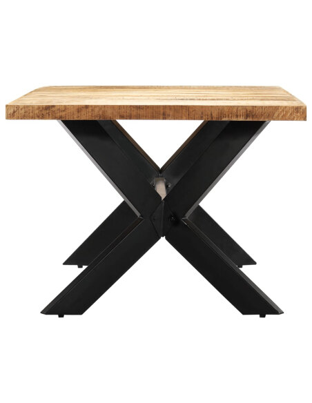 Table salle à manger Style Industriel en bois de manguier 200 x 100 x 75 cm {attributes} Table salle à manger Style Industriel en bois de manguier 200 x 100 x 75 cm {attributes}
